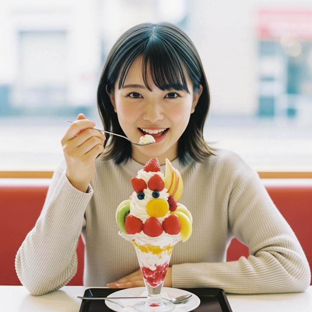 頑張った日のご褒美パフェ