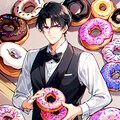 ドーナツと黒髪短髪男性！！（12枚） 10枚目