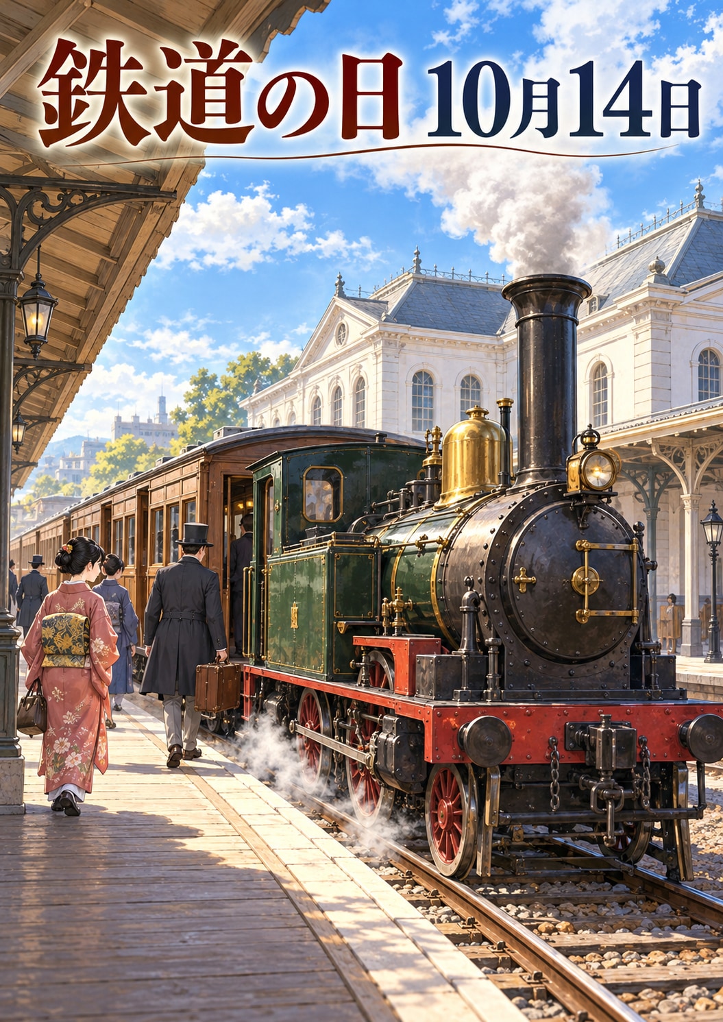 [今日は何の日 10/14] 鉄道の日 | の人気AIイラスト・グラビア