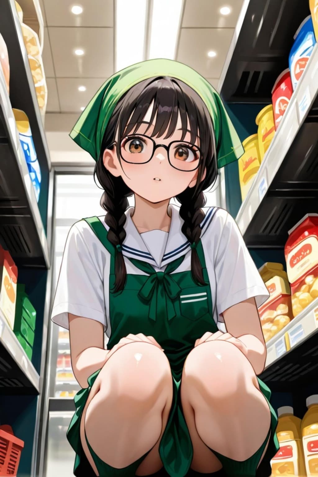 スーパーちちぷいのバイトちゃん