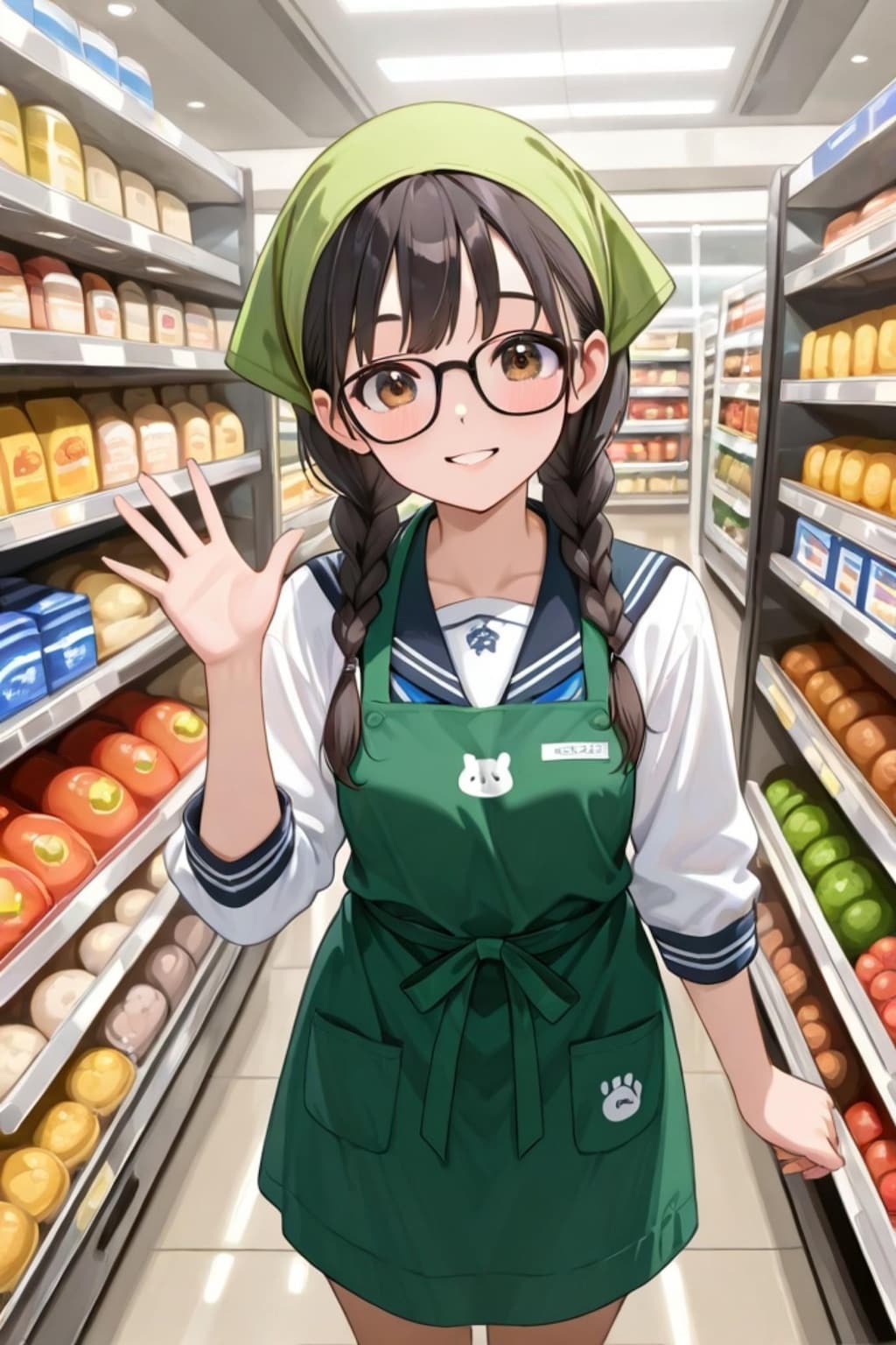 スーパーちちぷいのバイトちゃん