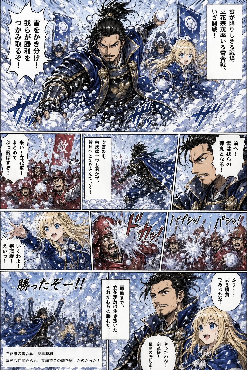 雪合戦の立花宗茂