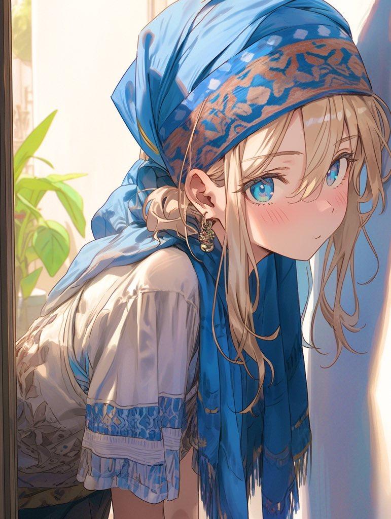 青い瞳の少女