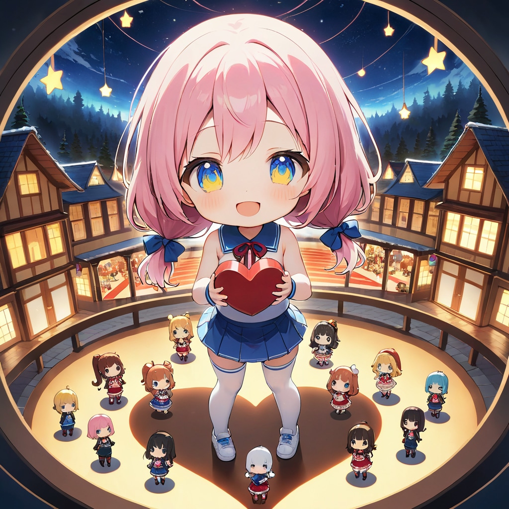 ハートくれるちびちゃん。 | の人気AIイラスト・グラビア