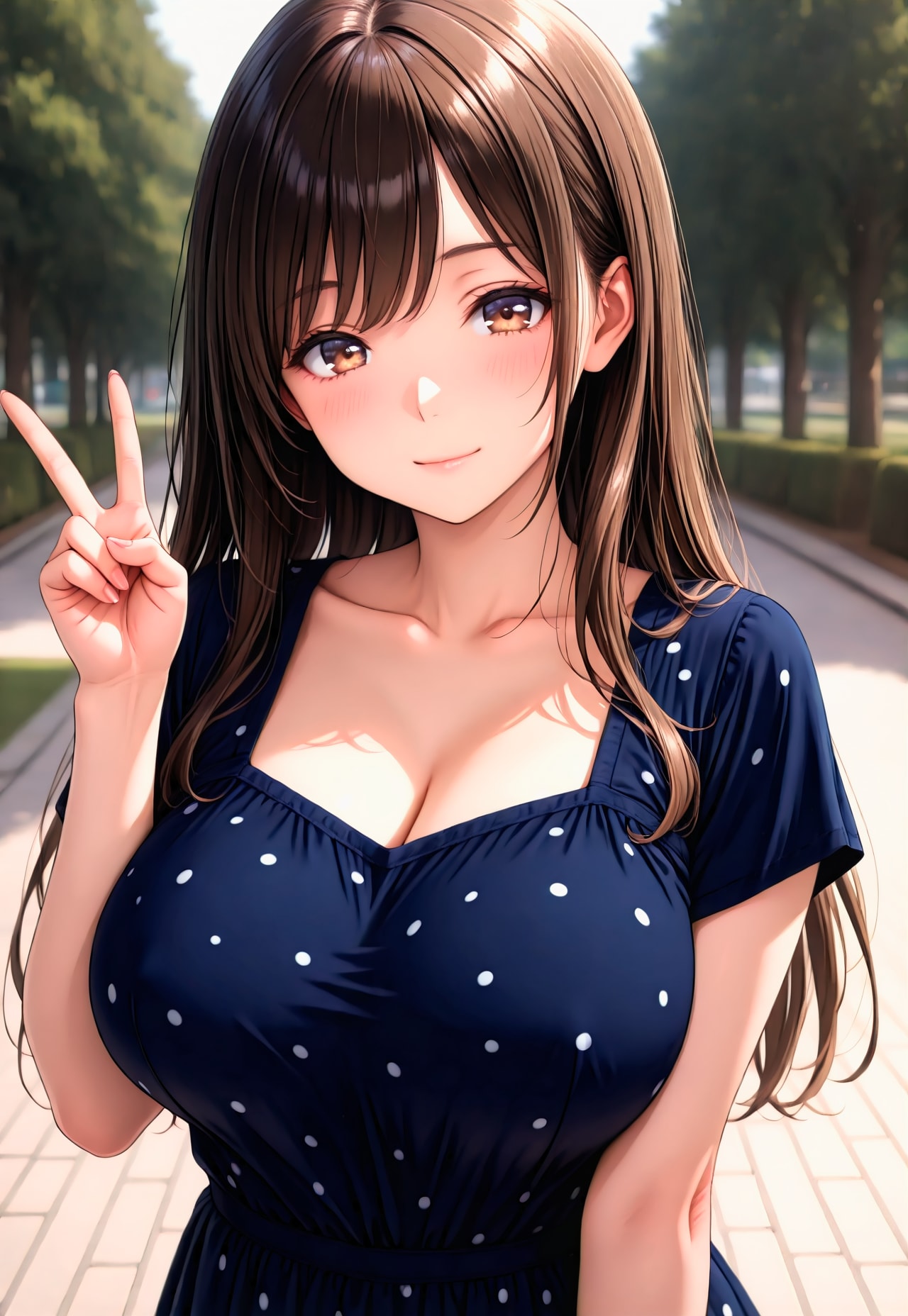 1617（紺のワンピ）
