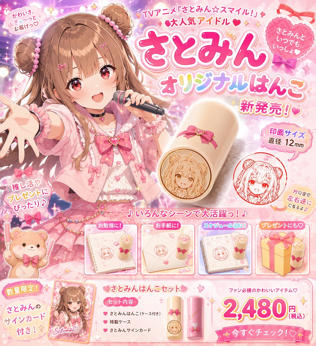 さとみんのキラキラはんこ✨新発売❣️