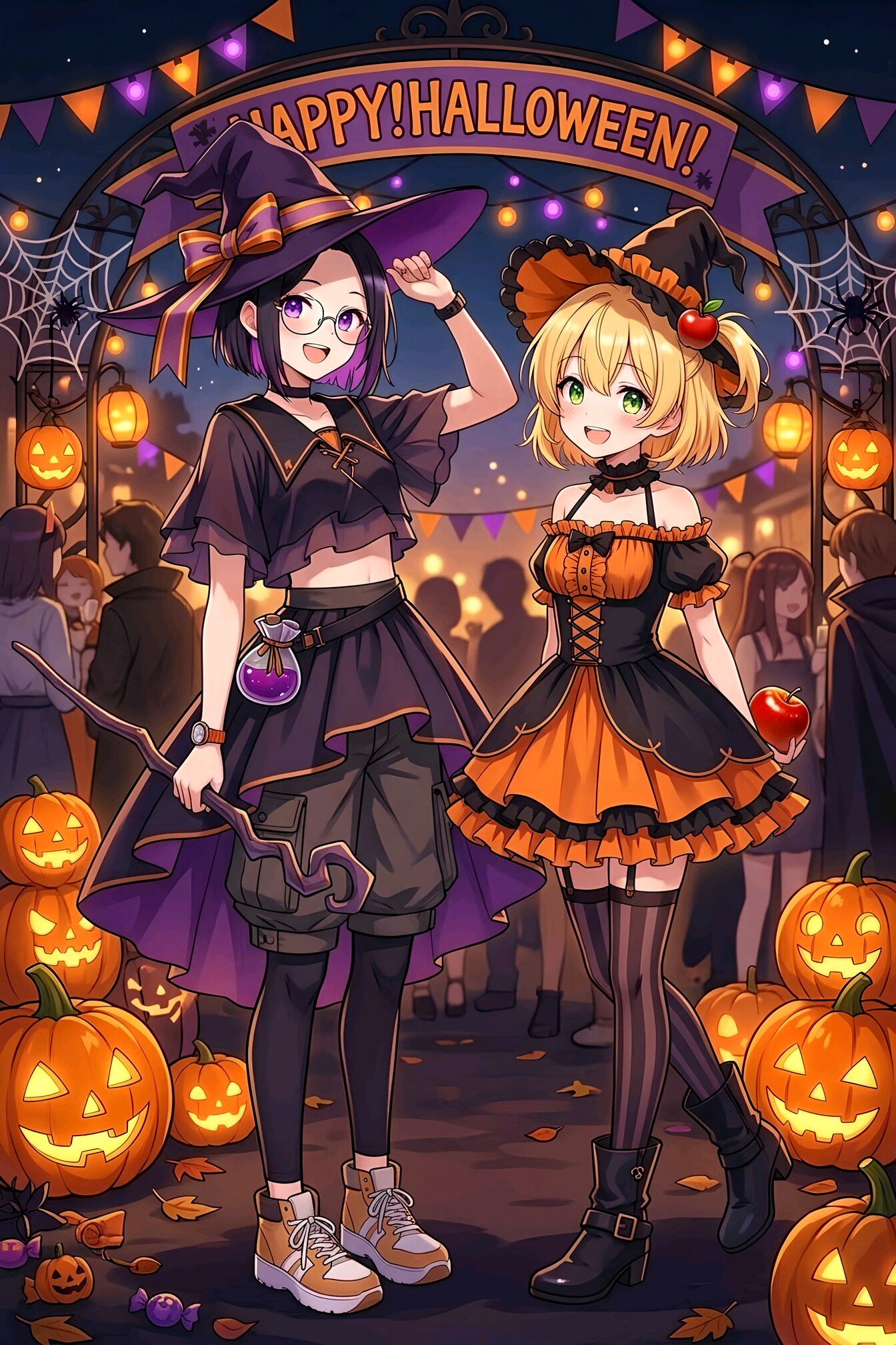 うちの子のハロウィンパーティ！ | の人気AIイラスト・グラビア