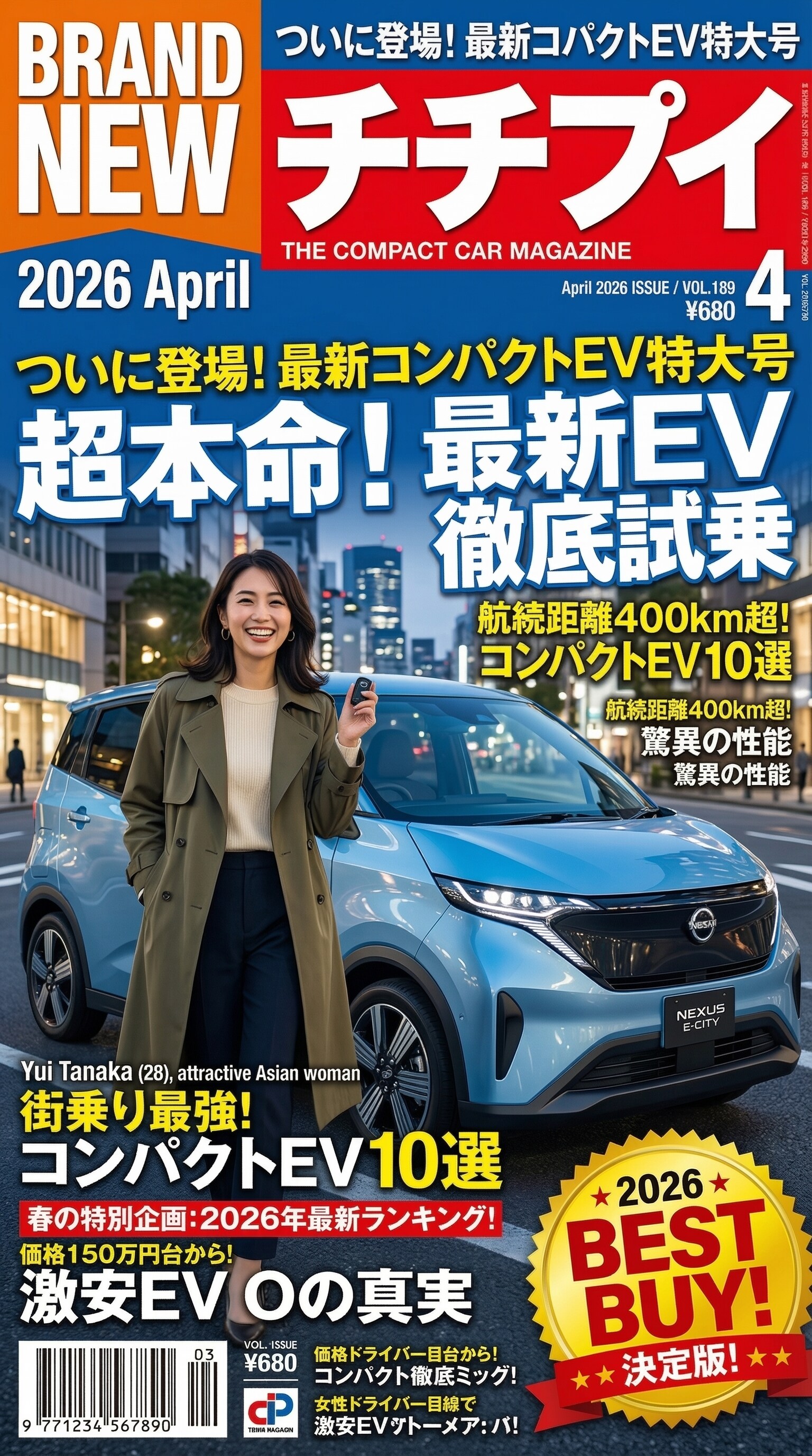 クルマ雑誌「チチプイ」　2026　4月号 | の人気AIイラスト・グラビア