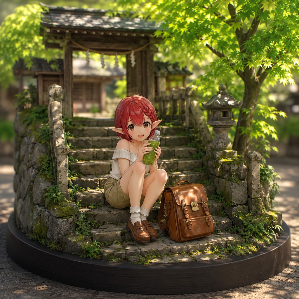 青もみじの境内（ミニ）