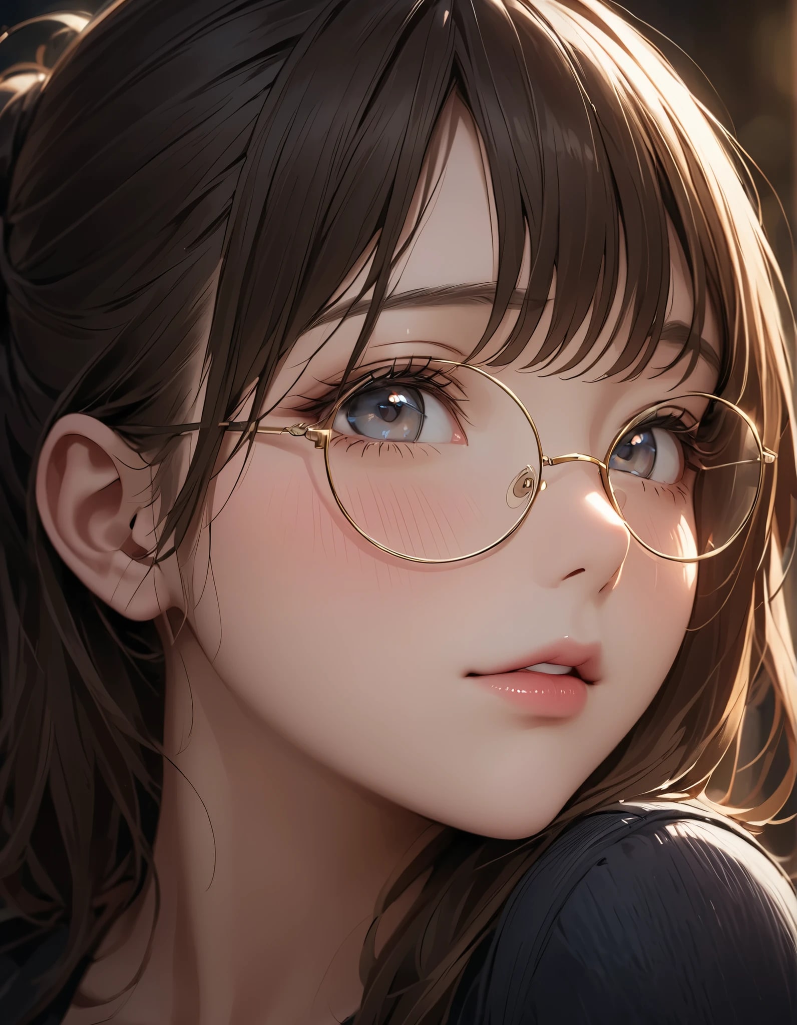 めがね、似合う？ | の人気AIイラスト・グラビア