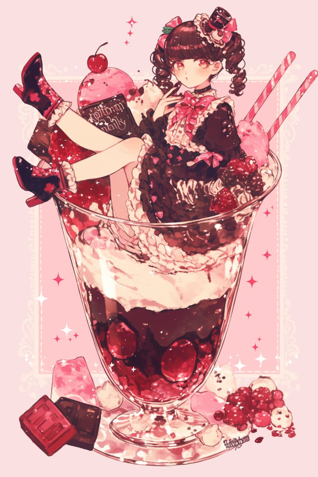 チョコレートパフェ