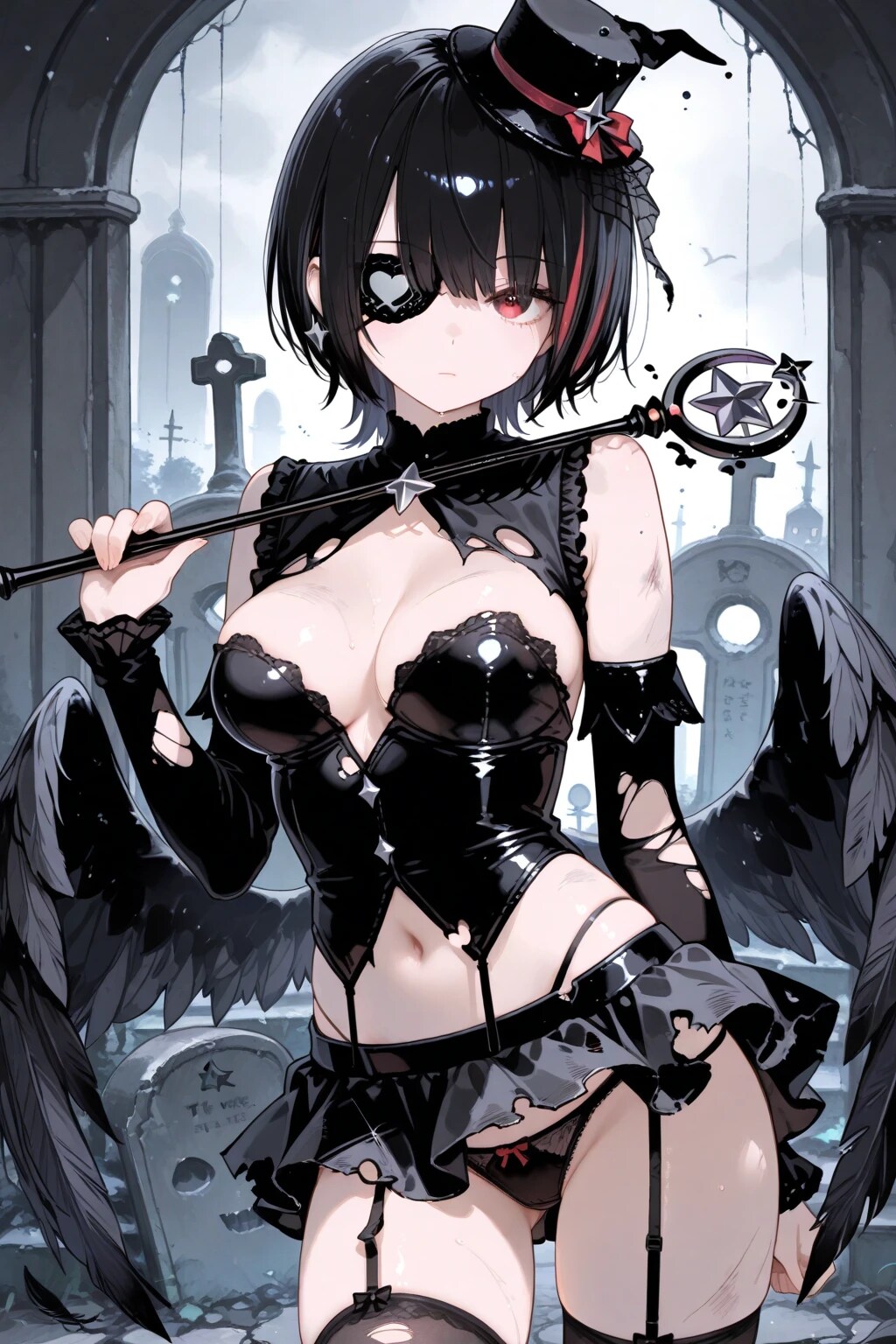 黒い魔法少女風1