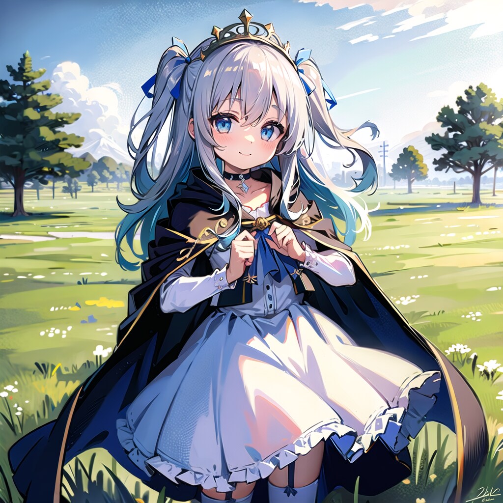 微笑む少女の写し絵