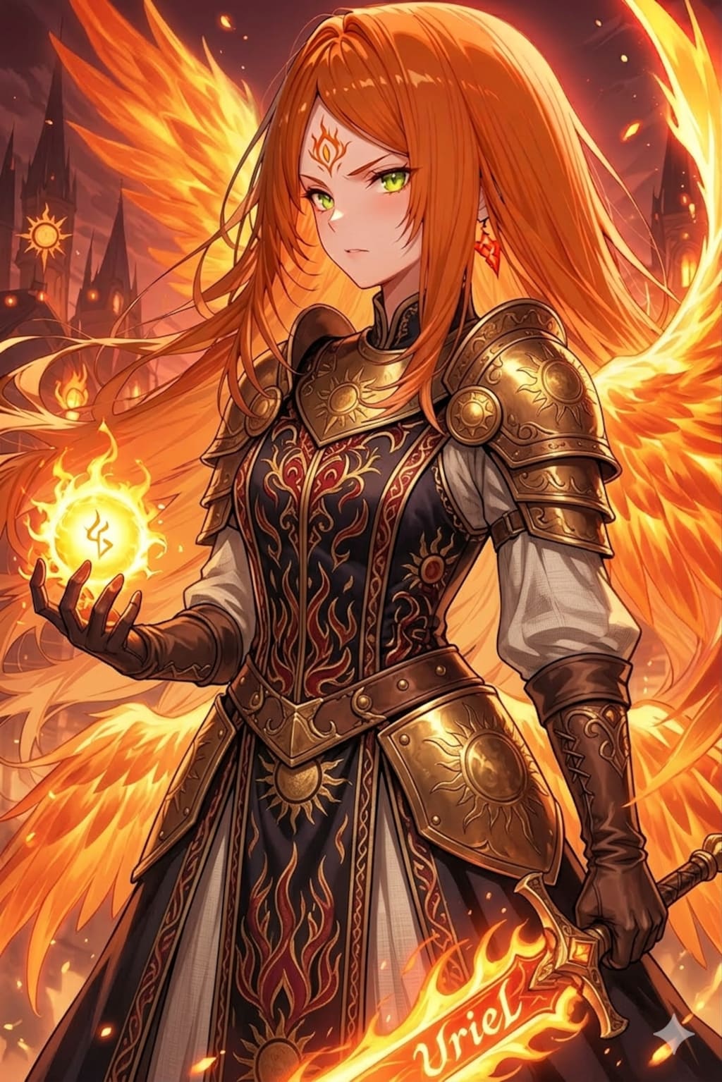 ウリエル様を再構築w左側がちちぷいで右側がジェミニ