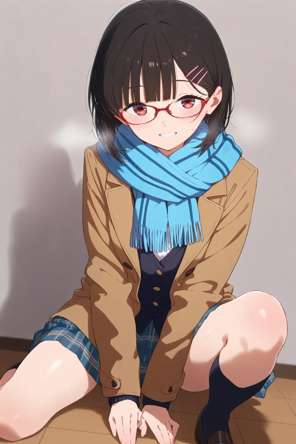 お座りメガネちゃん👓✨