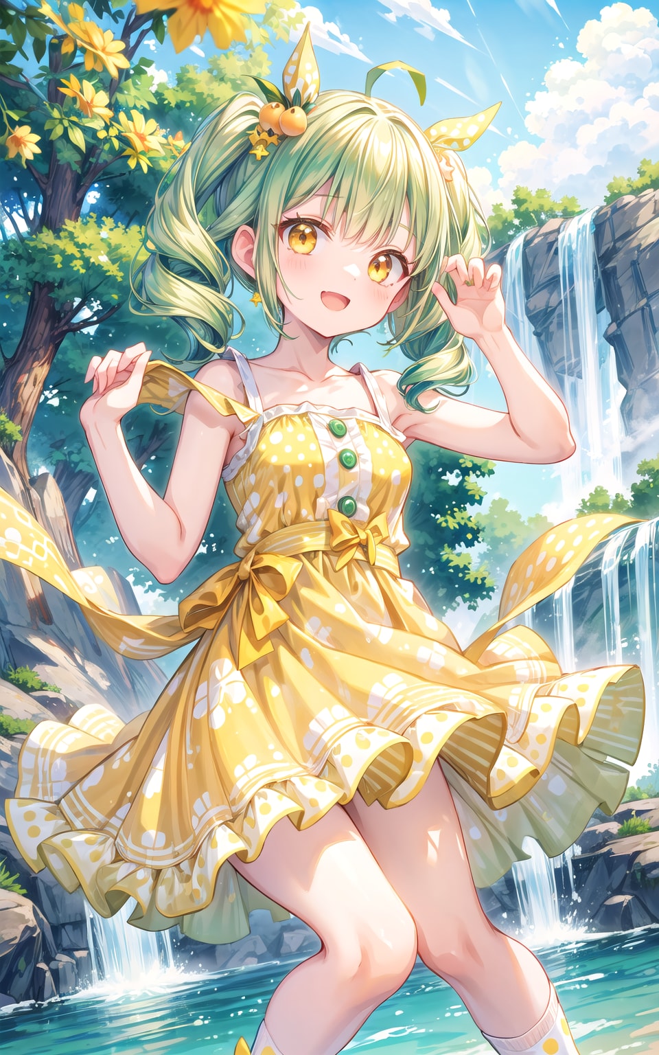 緑髪美少女と大自然２