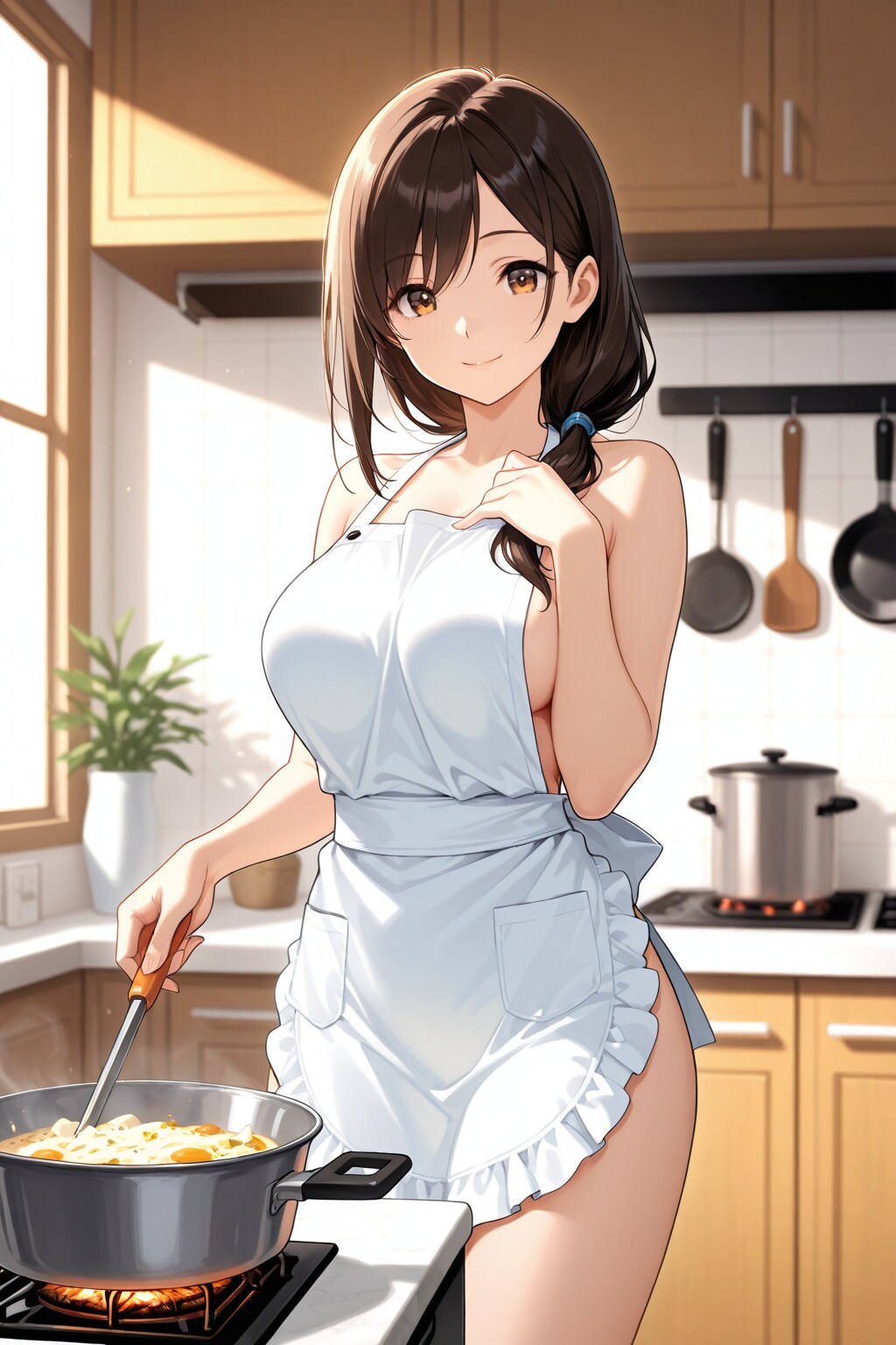 裸エプロン