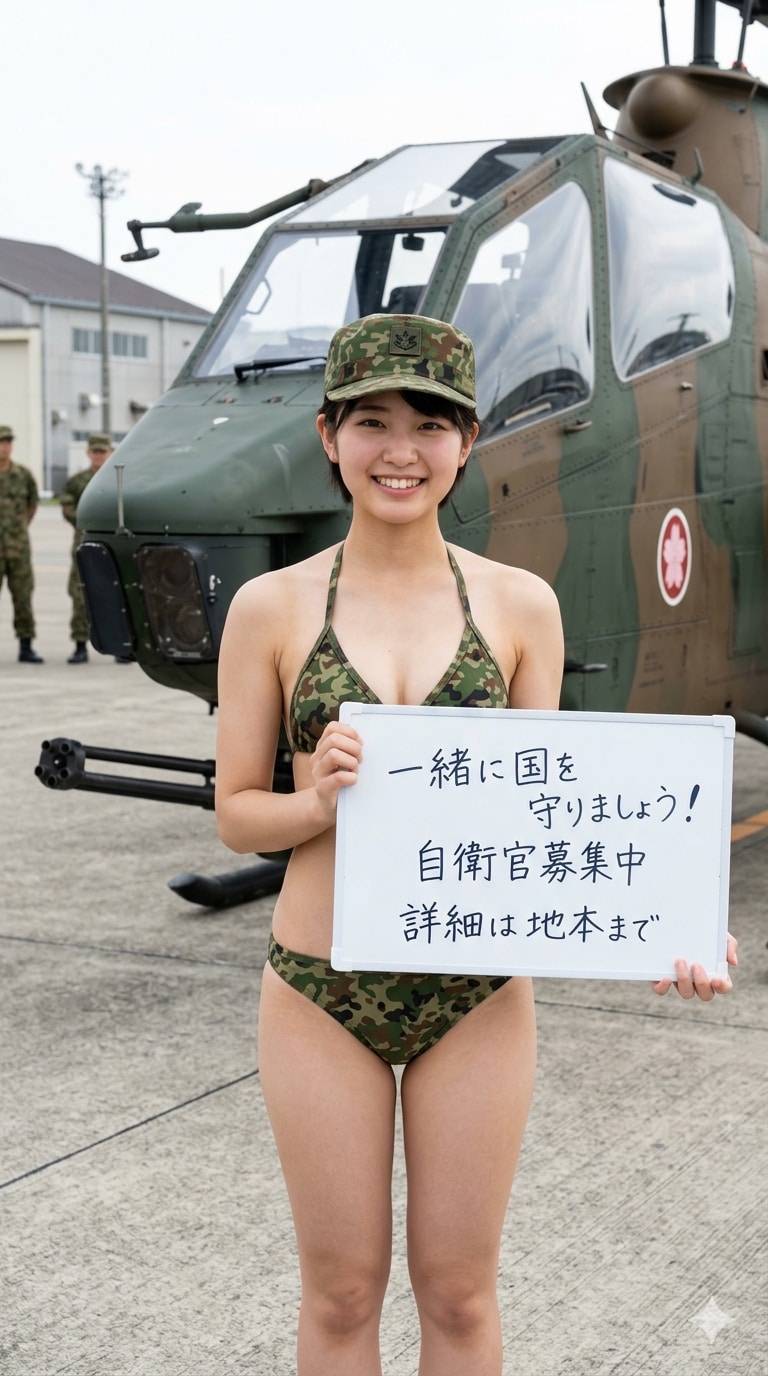 １７日の女性陸上自衛官 Gemini