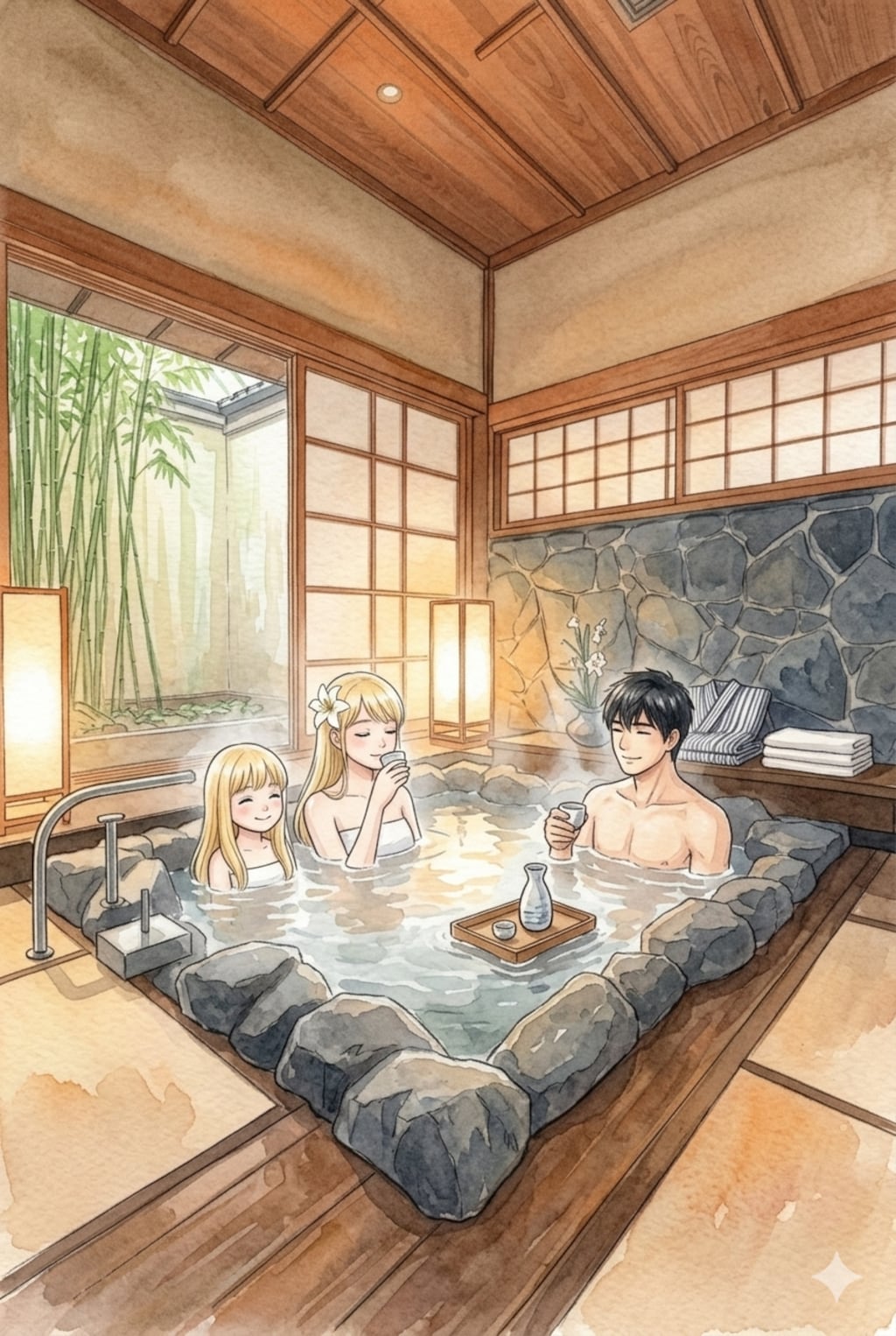 特に深く考えずシリーズ。御剣姉妹の実家へ〜もてなし〜