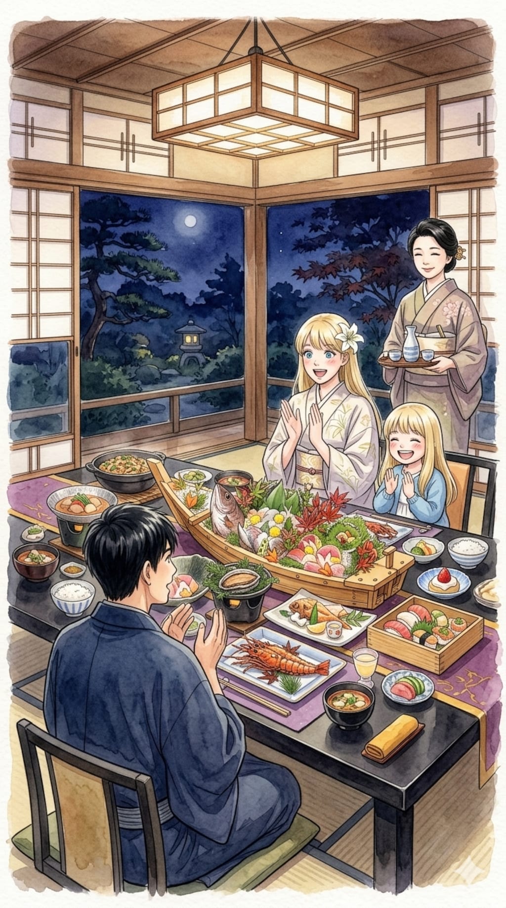 特に深く考えずシリーズ。御剣姉妹の実家へ〜もてなし〜