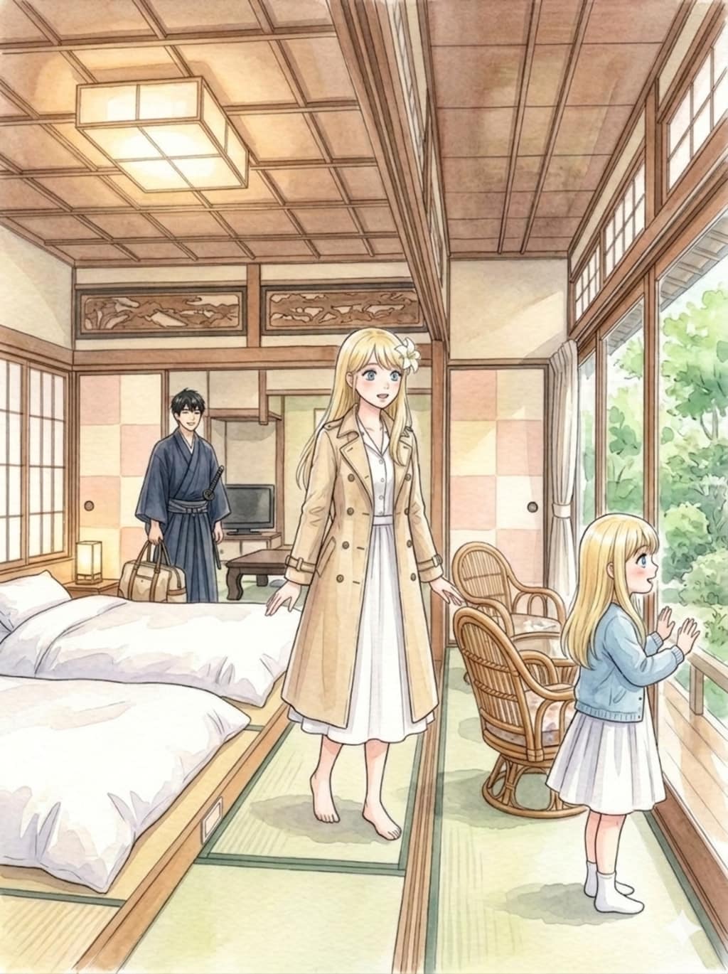 特に深く考えずシリーズ。御剣姉妹の実家へ〜もてなし〜