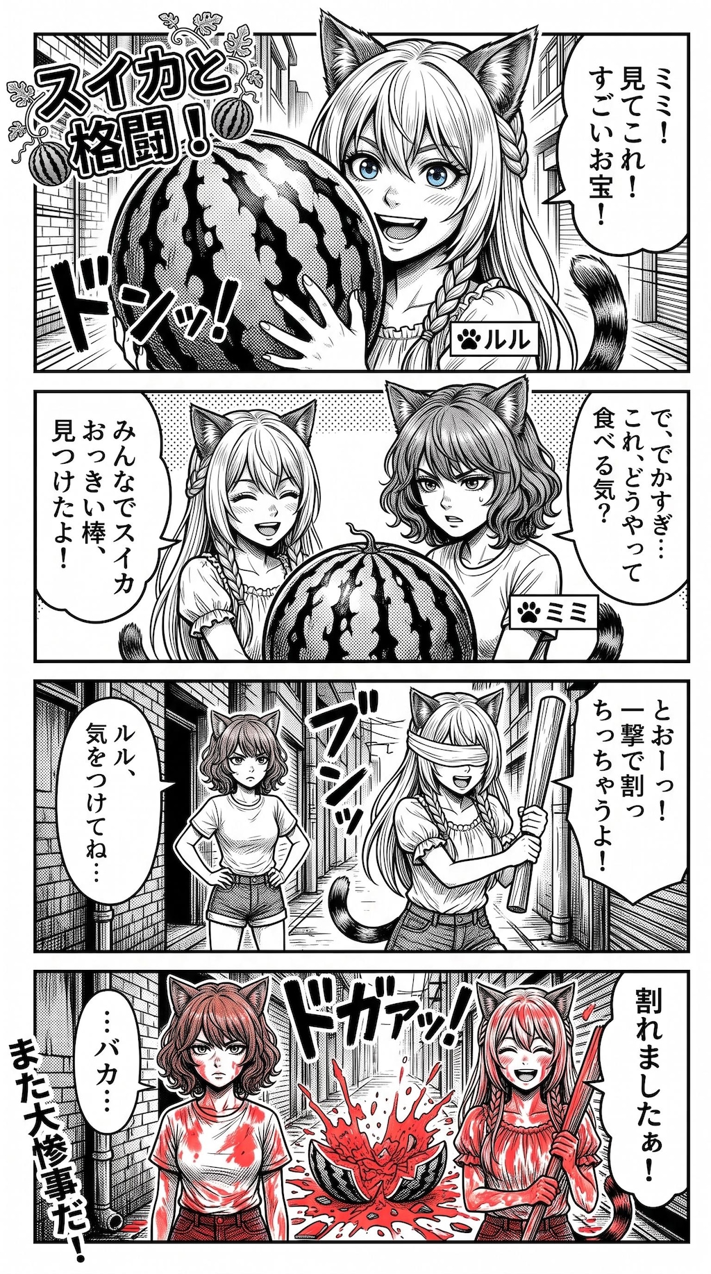 種とばし対決！🍉+他1本