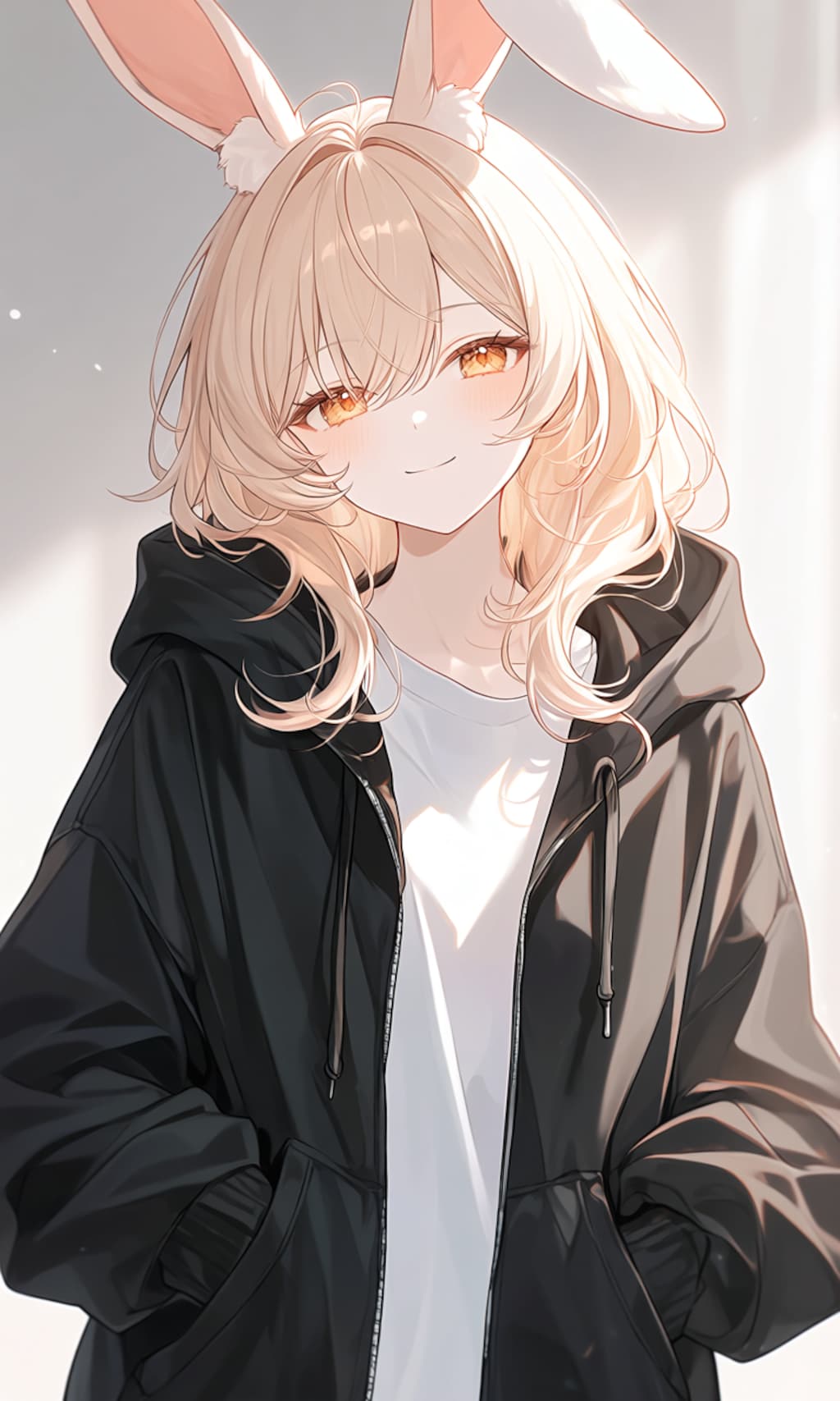 ゆるふわセミロング（うさみみ）