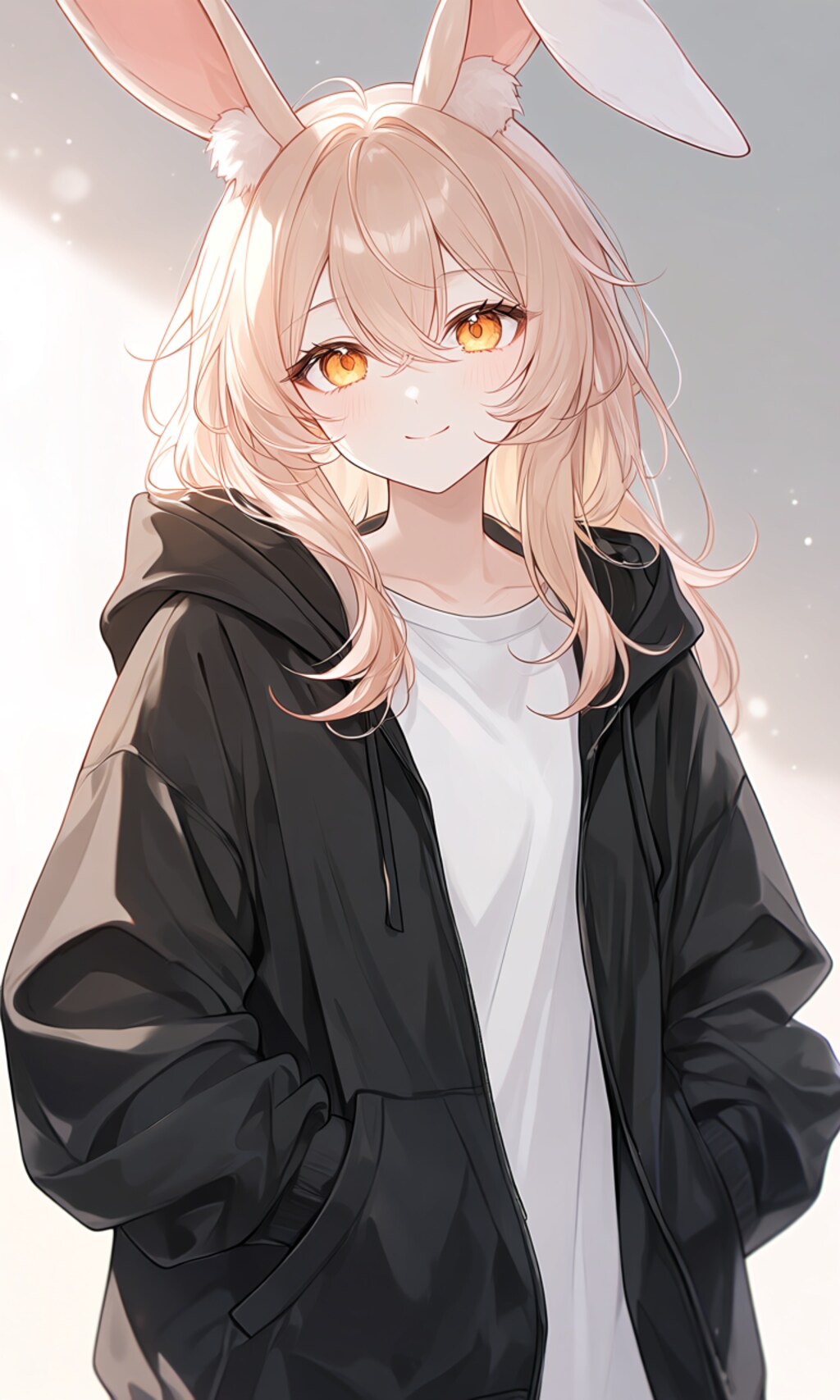 ゆるふわセミロング（うさみみ）