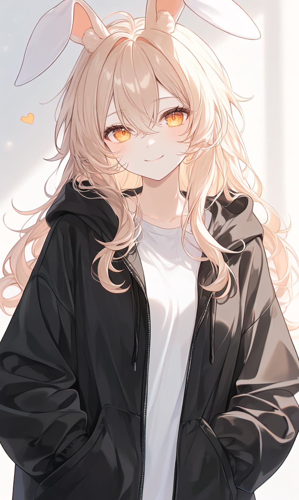 ゆるふわセミロング（うさみみ）