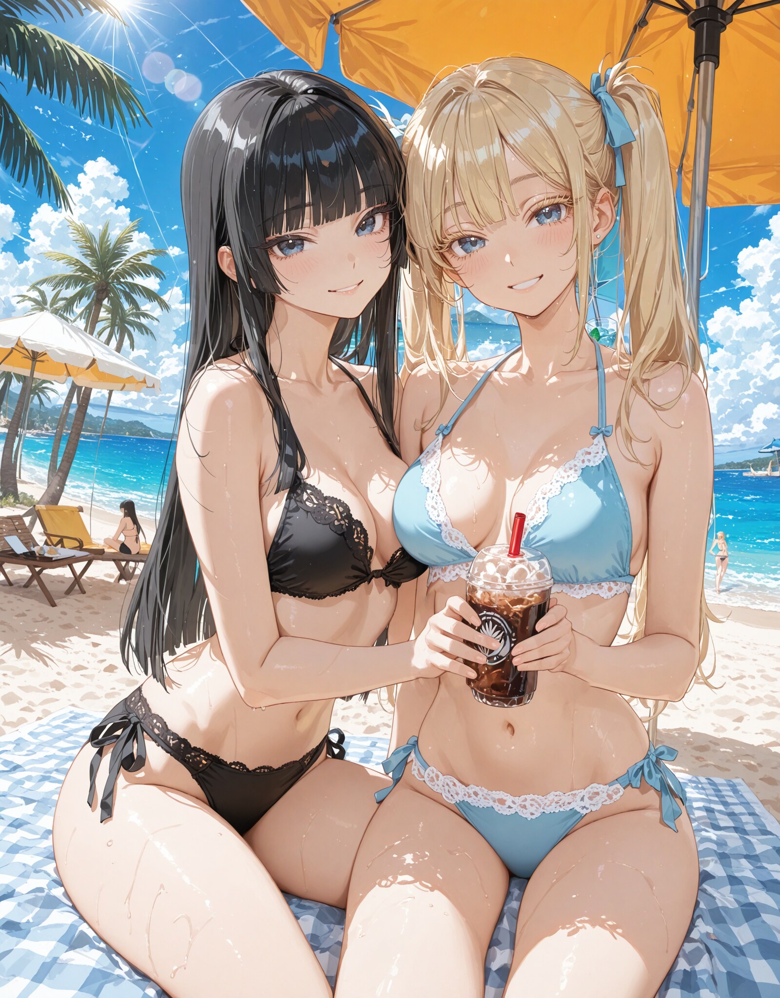 ビーチでバカンス
