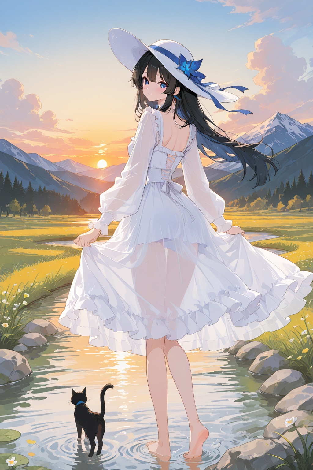 高原で避暑