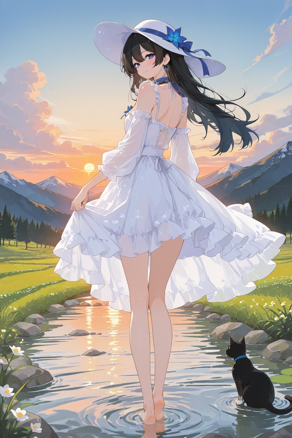 高原で避暑