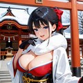 初詣デート、彼女の服がなにか変。 5枚目