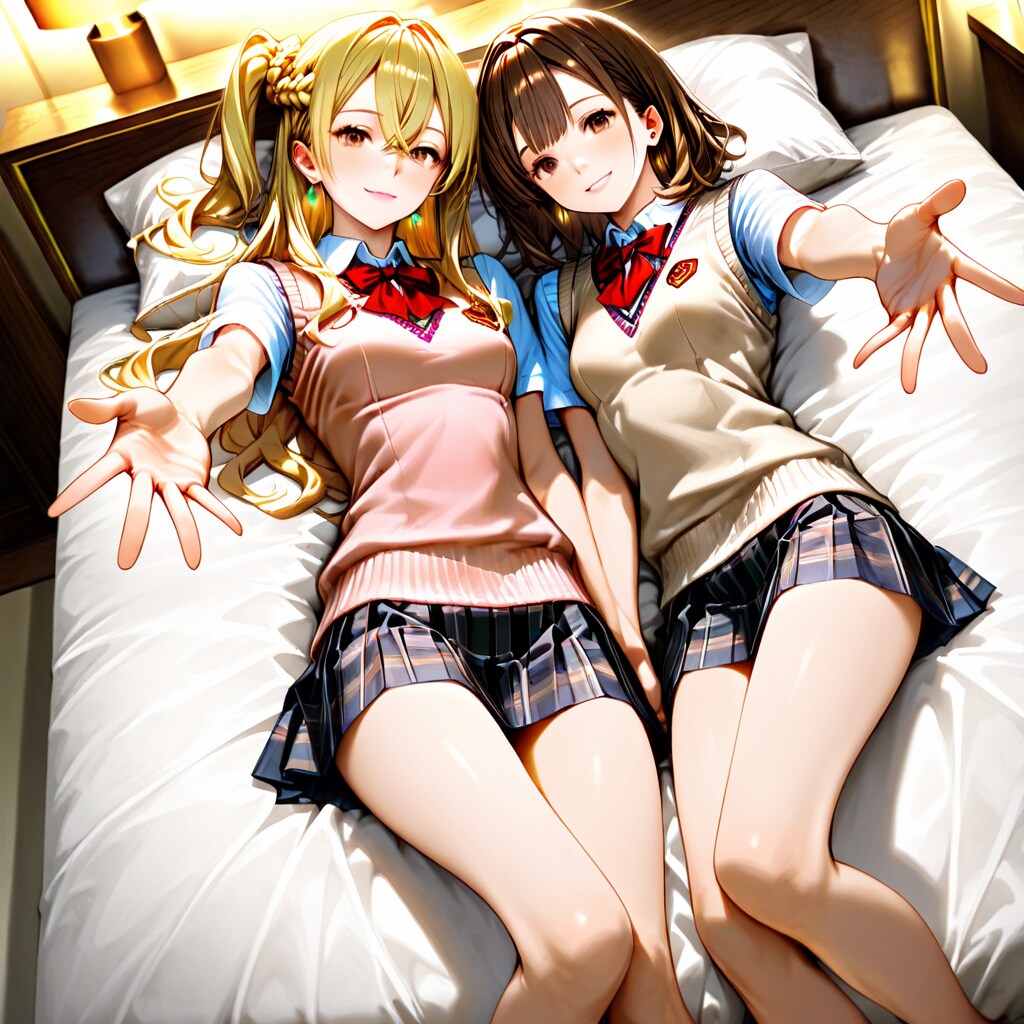 澪奈 & 歩美 Summer Uniform (6)