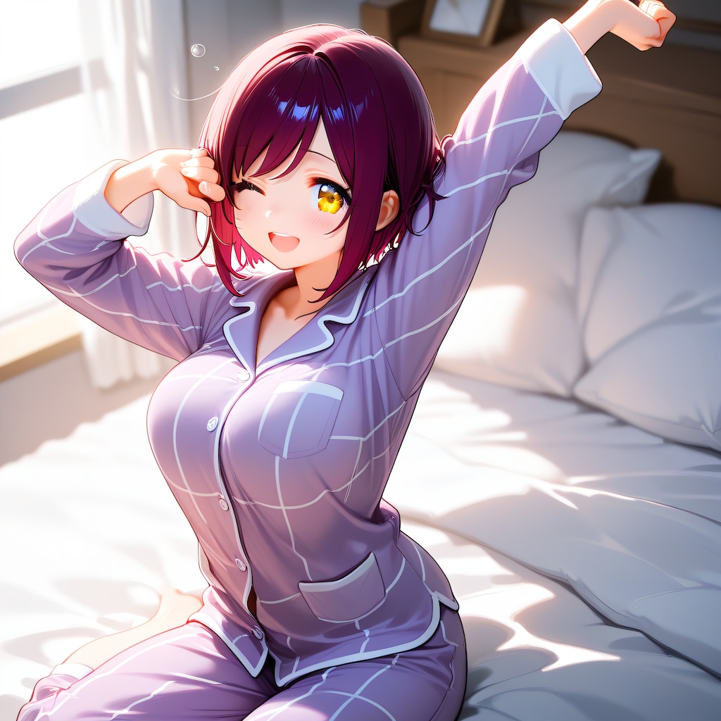 おはようございます（挨拶メイドの芽衣ちゃん）