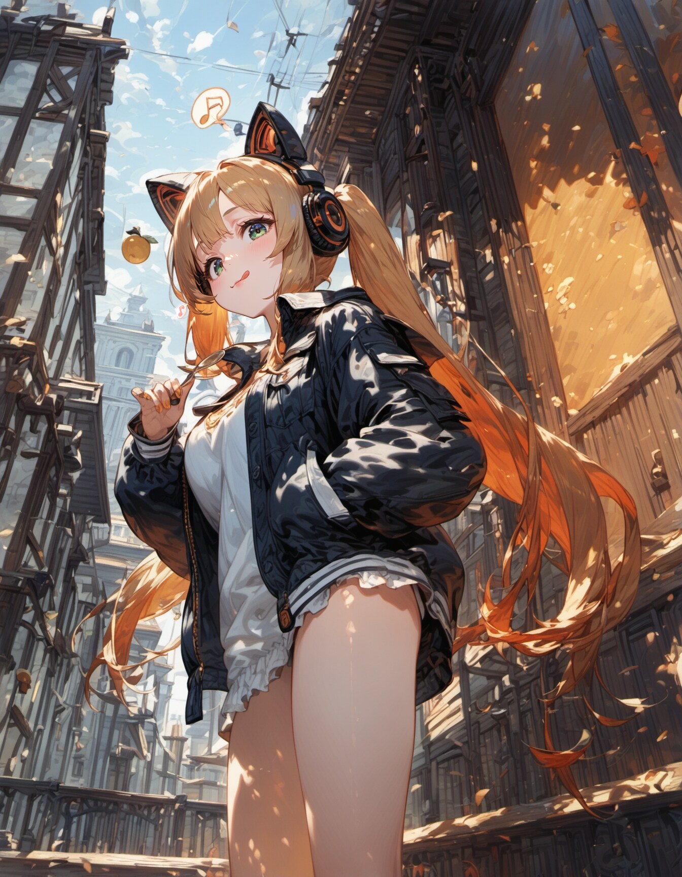 cat ear headphones | の人気AIイラスト・グラビア
