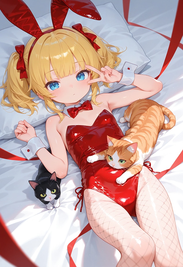 ついんてちゃんとねこ