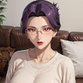 ソファでゆったりしてる爆乳伯母さん 8枚目