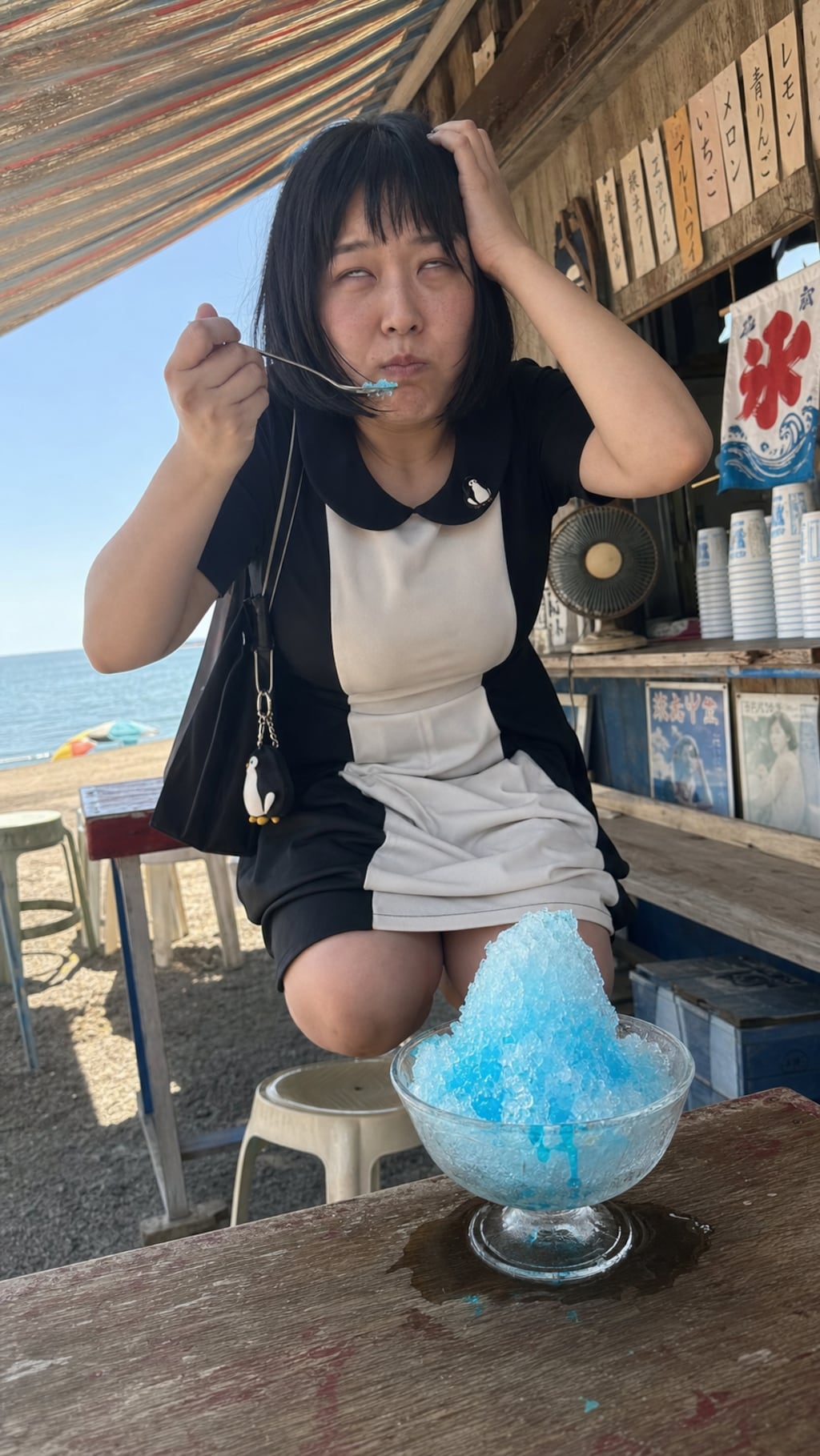 Frozen Thoughts by the Sea