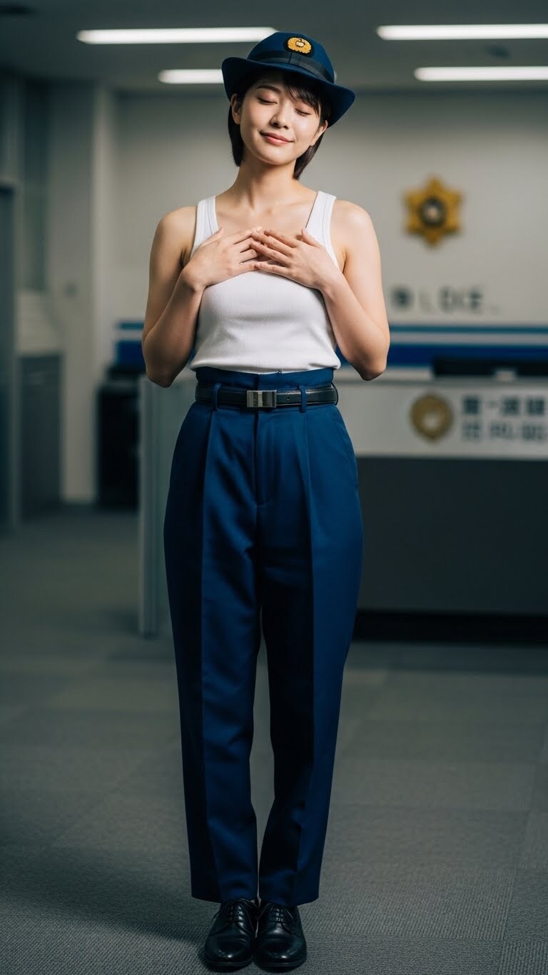 リアルかっこかわいい婦警小網すみれのロマンティックな憩い