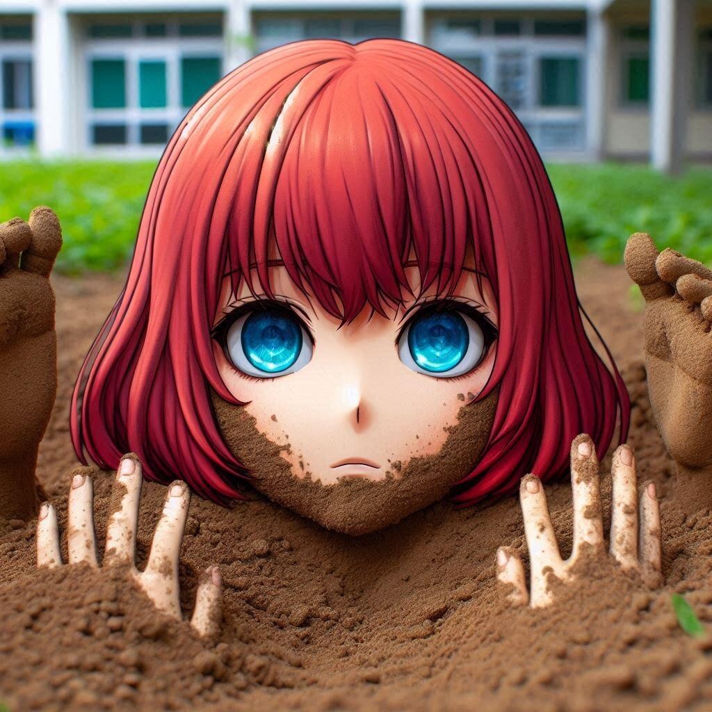 地中でストレッチ