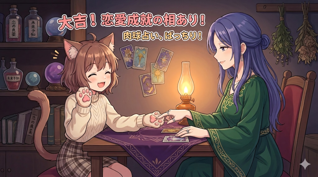 【#占い】【#ケモミミガールズ】手相を占ってください！（Seedream 5.0）（NanoBanana2）