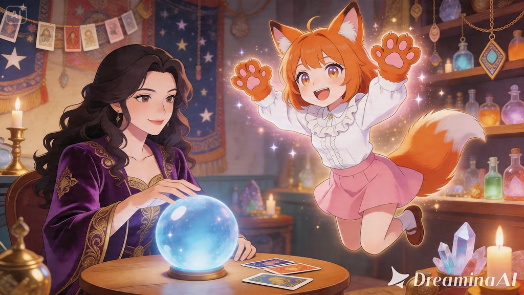 【#占い】【#ケモミミガールズ】手相を占ってください！（Seedream 5.0）（NanoBanana2）