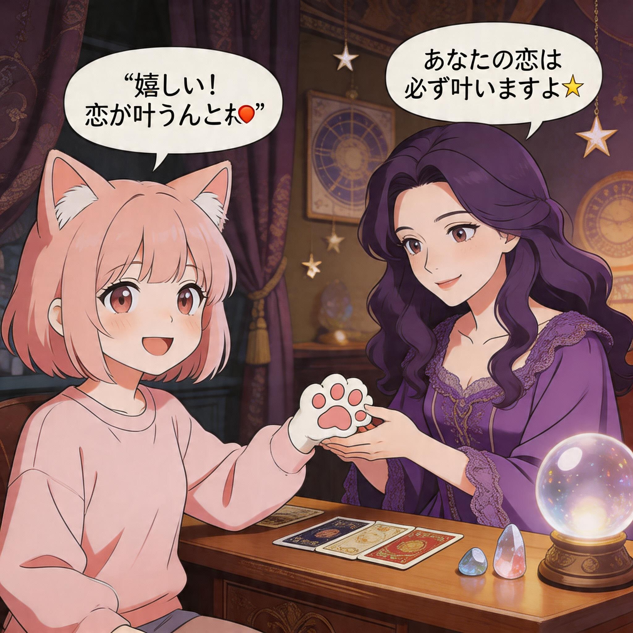 【#占い】【#ケモミミガールズ】手相を占ってください！（Seedream 5.0）（NanoBanana2） | の人気AIイラスト・グラビア