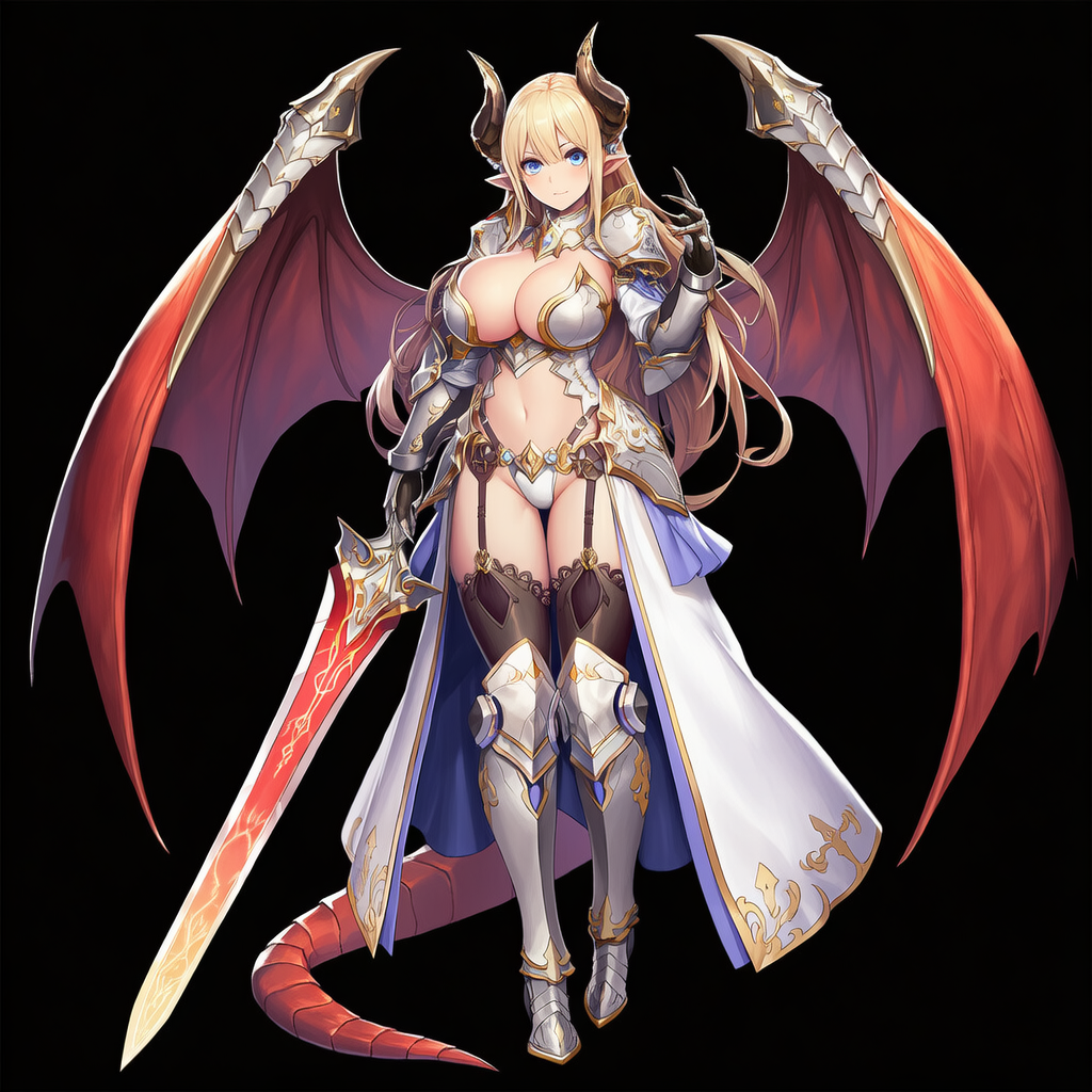 ドラゴン娘（騎士）