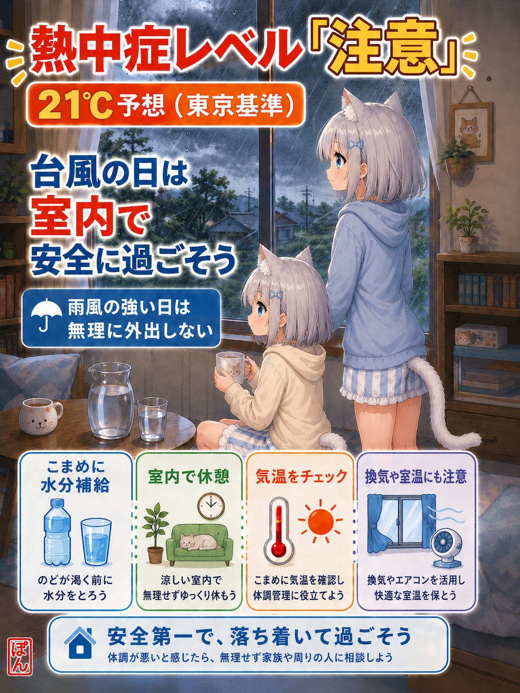 今日は注意です