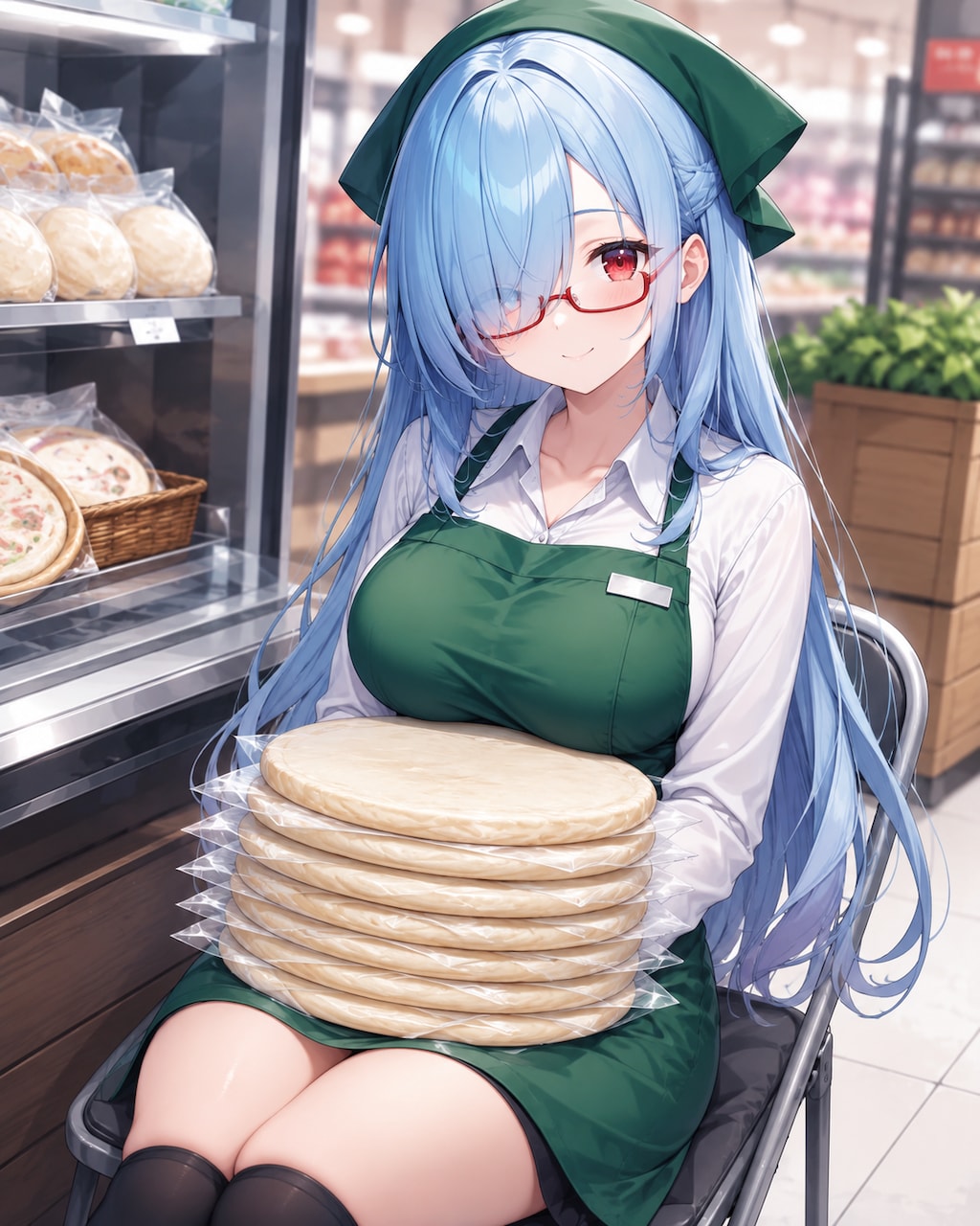 ピザ生地onピザ生地