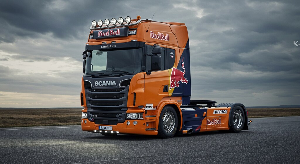 レッドブルスカニアトラック