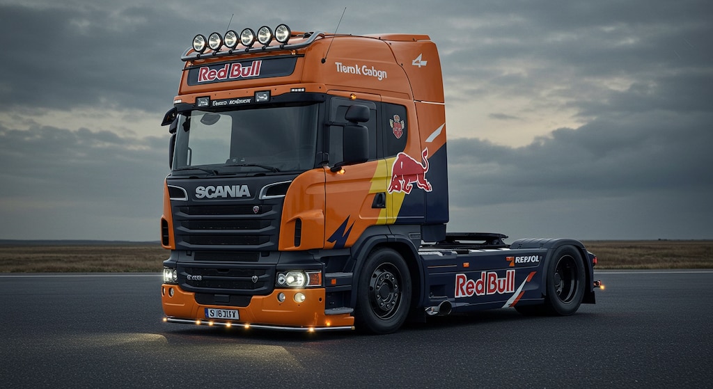 レッドブルスカニアトラック