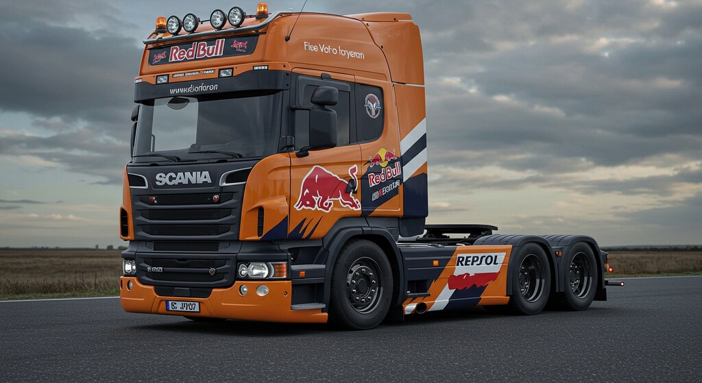 レッドブルスカニアトラック